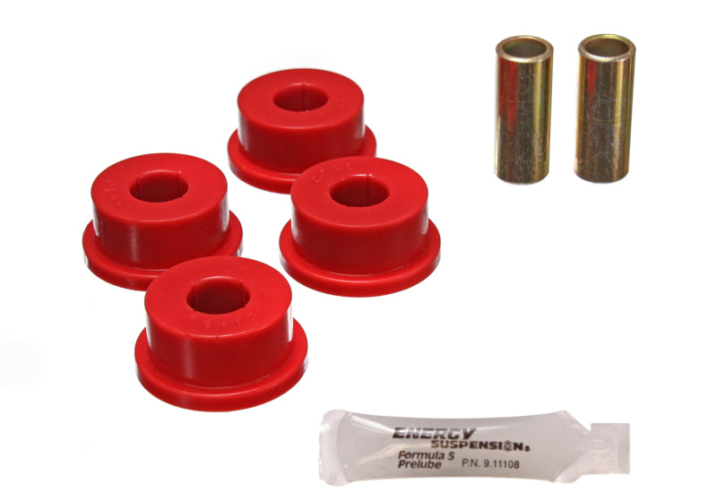 ES Track Arm Bushings - Red - Energy Suspension 82-01 Chevy Camaro / 82-02 Pontiac Firebird Rear Red Panhard Bar Bushing Set