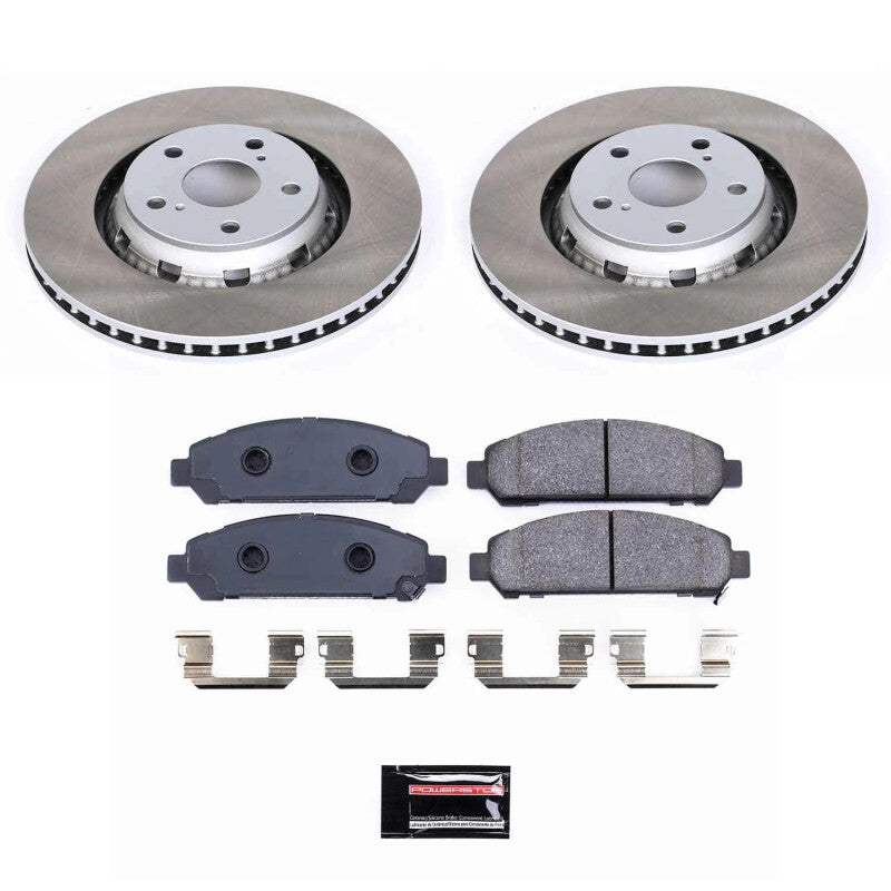 PSB Semi-Coated Rotor Kits - Power Stop 09-16 Toyota Venza Front Semi-Coated Rotor Kit