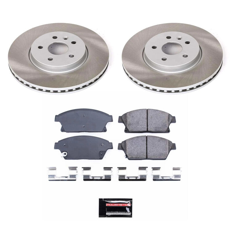PSB Semi-Coated Rotor Kits - Power Stop 15-17 Chevrolet Trax Front Semi-Coated Rotor Kit