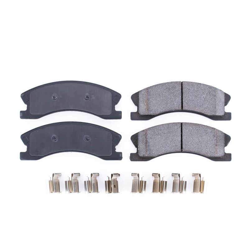 PSB Z17 Evolution Brake Pads - Power Stop 99-04 Jeep Grand Cherokee Front Z17 Evolution Ceramic Brake Pads w/Hardware