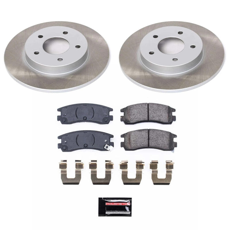 PSB Semi-Coated Rotor Kits - Power Stop 92-96 Cadillac Seville Rear Semi-Coated Rotor Kit