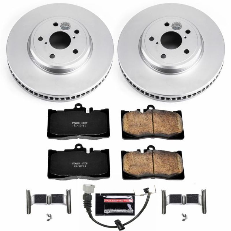 PSB Z17 Evolution Coated Kit - Power Stop 01-06 Lexus LS430 Front Z17 Evolution Geomet Coated Brake Kit