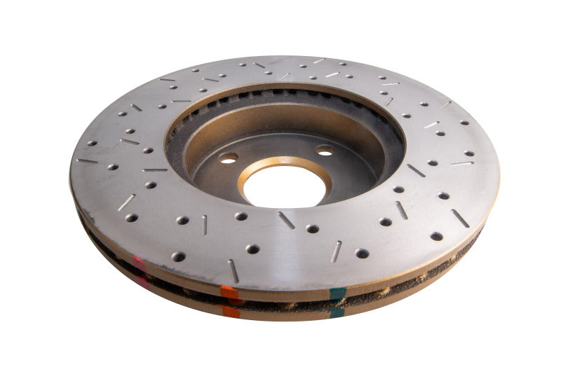 DBA 4000 Slot&Drill Rotors - DBA 94-97/99-05 MX-5 Miata Front Drilled & Slotted 4000 Series Rotor