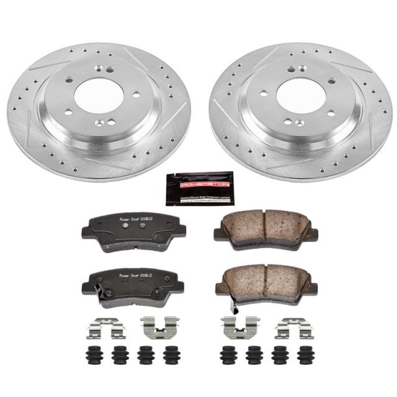 PSB Z23 Evolution Kit - Power Stop 18-19 Hyundai Elantra GT Rear Z23 Evolution Sport Brake Kit