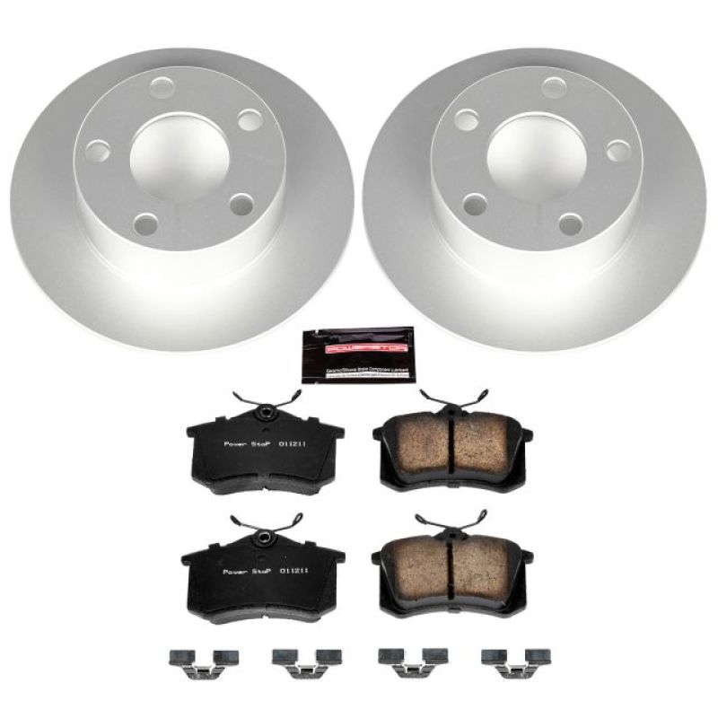 PSB Z23 Evolution Coated Kit - Power Stop 98-04 Audi A6 Rear Z23 Evolution Sport Coated Brake Kit