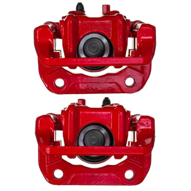 PSB Red Calipers - Power Stop 07-11 Honda CR-V Rear Red Caliper w/Bracket (Pair)