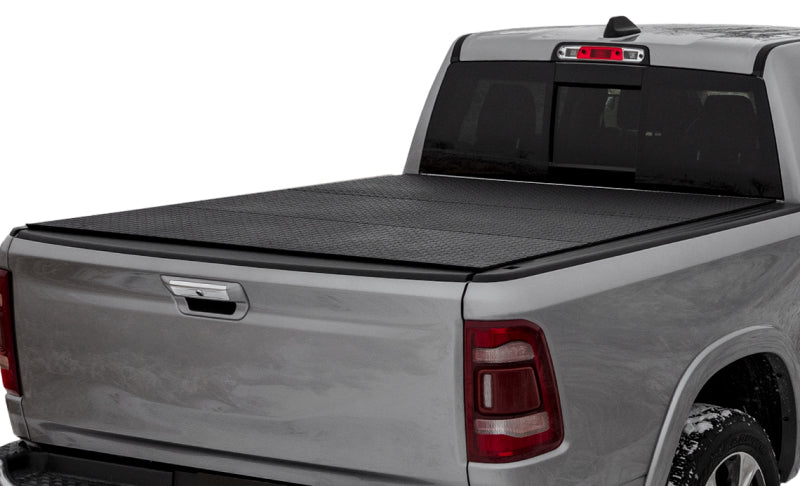 ACC LOMAX Tri-Fold Cover - Access 12-18 Ram 1500 6ft 4in Bed (w/ RamBox) LOMAX Tri-Fold Cover - Diamond Plate