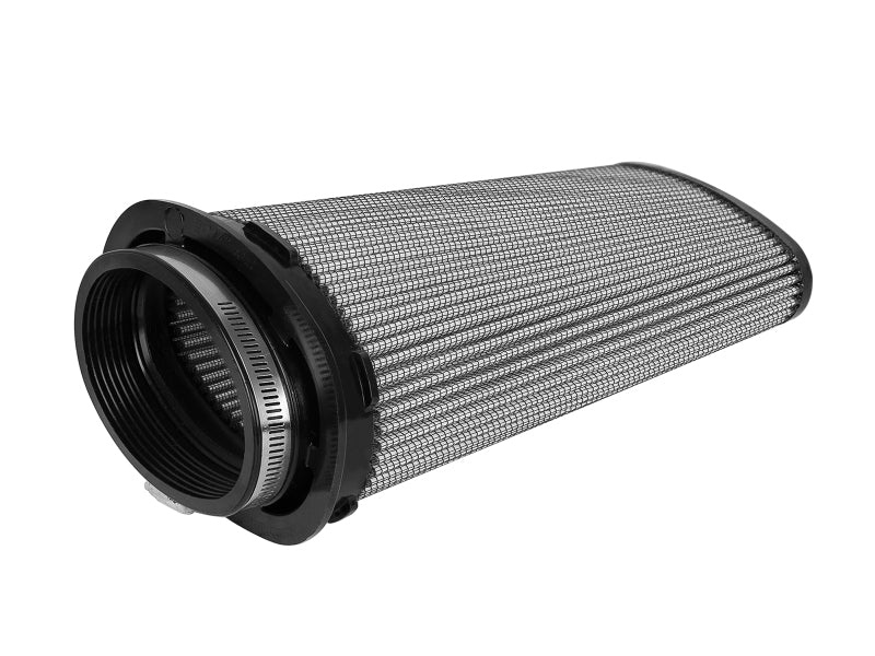 AFE Universal Pro Dry S Filter - aFe MagnumFLOW Air Filters (5x2-1/4) F x (6-1/4x3-3/4) B (MT2) x (5-1/4 x 2-1/8) Tx11H