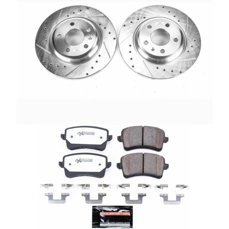 PSB Z26 Street Warrior Kit - Power Stop 09-16 Audi A4 Rear Z26 Street Warrior Brake Kit
