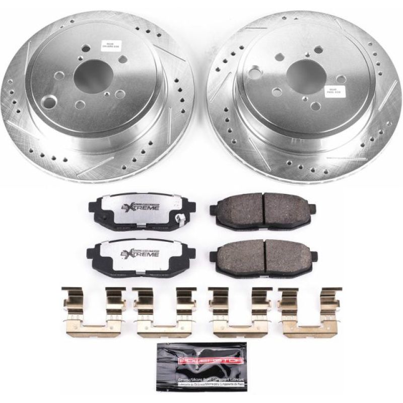 PSB Z26 Street Warrior Kit - Power Stop 13-16 Scion FR-S Rear Z26 Street Warrior Brake Kit