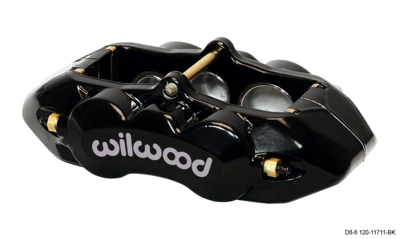 WIL D8 Caliper - Wilwood Caliper-D8-6 R/H Front Black 1.88/1.38/1.25in Pistons 1.25in Disc