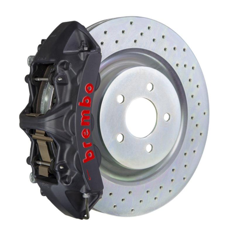 BRB Big Brake Kits - Brembo 16+ Camaro LS/LT SS Front GTS BBK 6 Piston Cast 355x32 1pc Rotor Drilled-Black HA