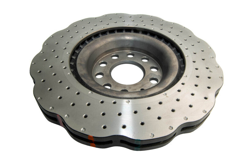 DBA 4000 Series Drilled Rotors - DBA 12-13 Volkswagen Golf R 3.6L Front 4000 Series Drilled Wavy Rotor