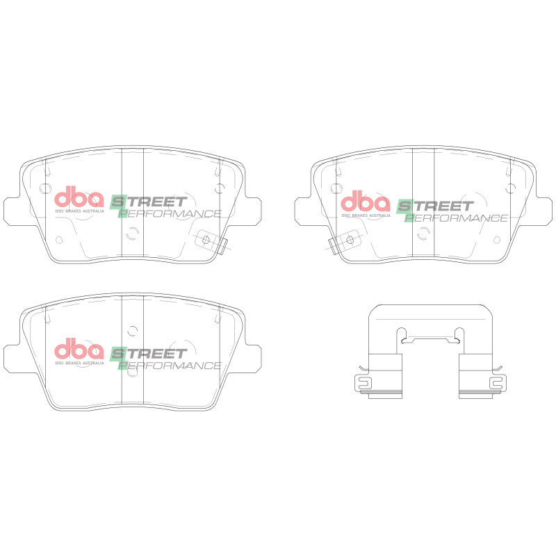 DBA SP Performance Brake Pads - DBA 22-23 Hyundai Veloster/Veloster N Rear SP Performance Brake Pads