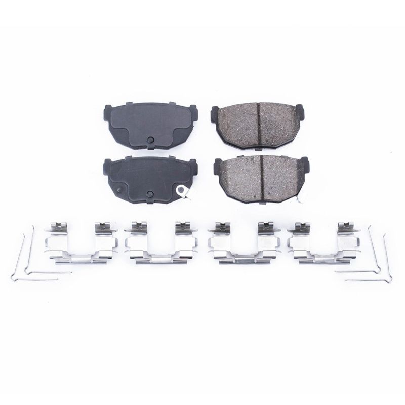 PSB Z17 Evolution Brake Pads - Power Stop 86-88 Nissan 200SX Rear Z17 Evolution Ceramic Brake Pads w/Hardware