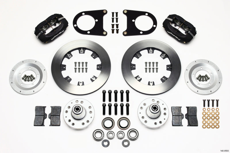 WIL Dynalite Brake Kit - Wilwood Forged Dynalite Front Kit 12.19in 37-48 Ford Psgr. Car Spindle