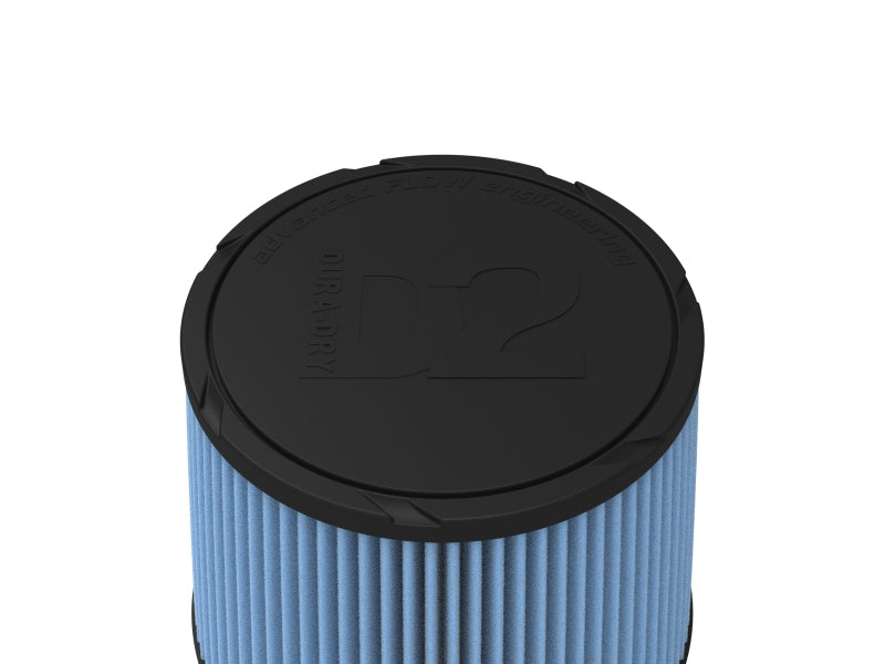 AFE Universal D2 Dura Dry Air Filter - aFe Magnum FORCE Intake Replacement Air Filter w/ D2 Dry Media 4-1/2inF x8-1/2inB x7inT x6-3/4inH