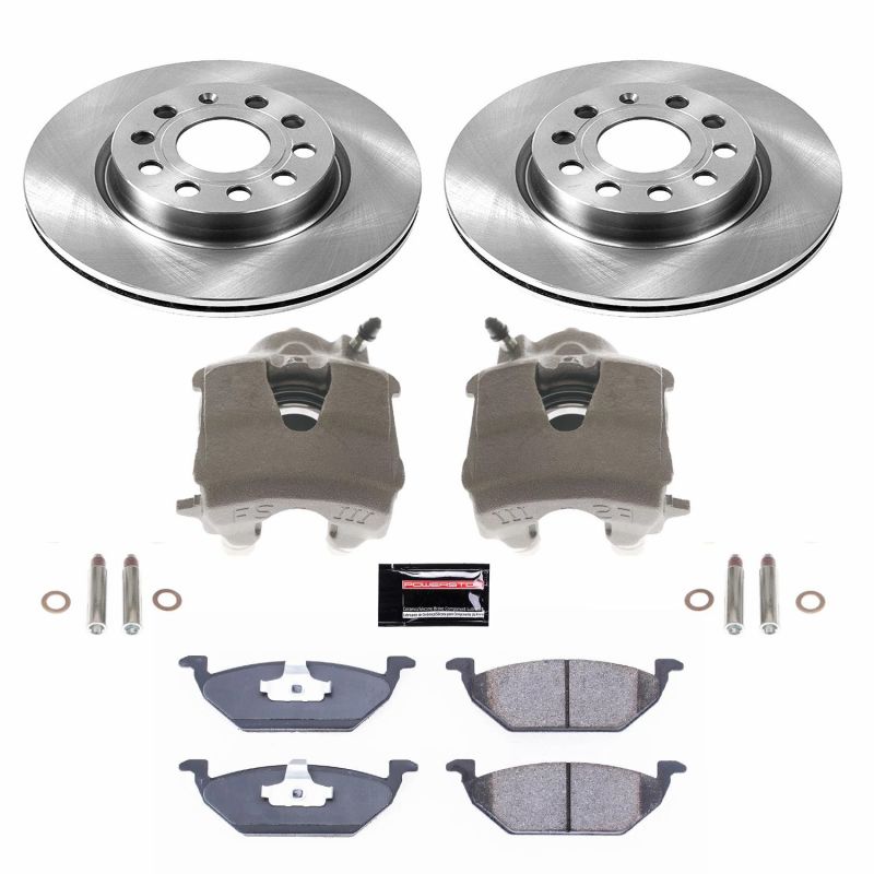 PSB Autospecialty Kit w/Cals - Power Stop 11-15 Volkswagen Jetta Front Autospecialty Brake Kit w/Calipers