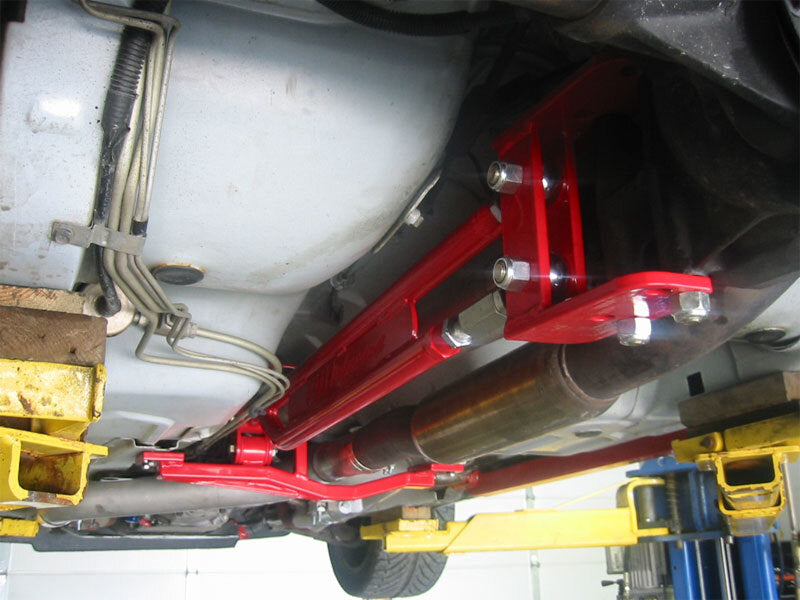 UMI Crossmember Reinforcements - UMI Performance 93-02 GM F-Body Tunnel Brace Mount Long Tube Header Set-Ups w/ Loop