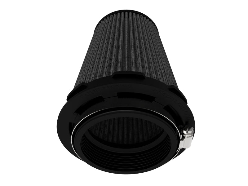 AFE Universal Pro-5 R Filter - aFe Momentum Intake Air Filter w/Black Pro 5R 3-1/2IN F x 5IN B x 3-1/2IN T (Inverted) x 6IN