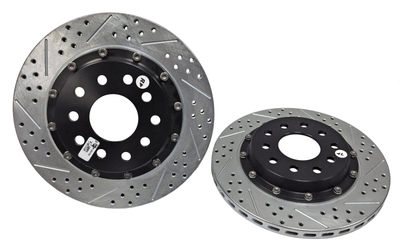 BAE Eradispeed Rotors - Baer Brakes 97-04 Chevrolet Corvette Eradispeed+ Rear SDZ 2-Piece Performance Brake Rotors
