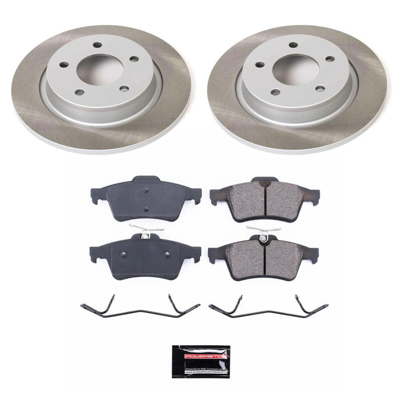 PSB Semi-Coated Rotor Kits - Power Stop 04-13 Mazda 3 Rear Semi-Coated Rotor Kit