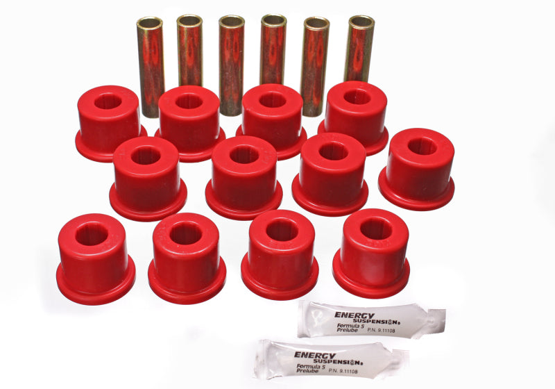 ES Spring/Shackle Bush - Red - Energy Suspension Rear Spring Set - Red
