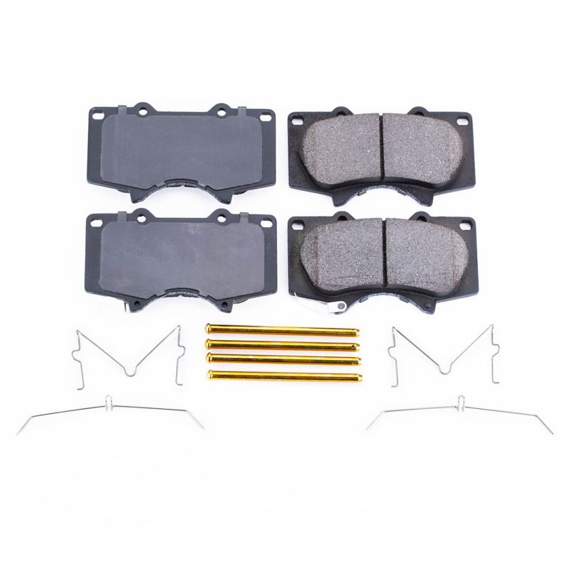 PSB Z17 Evolution Brake Pads - Power Stop 10-19 Toyota 4Runner Front Z17 Evolution Ceramic Brake Pads w/Hardware