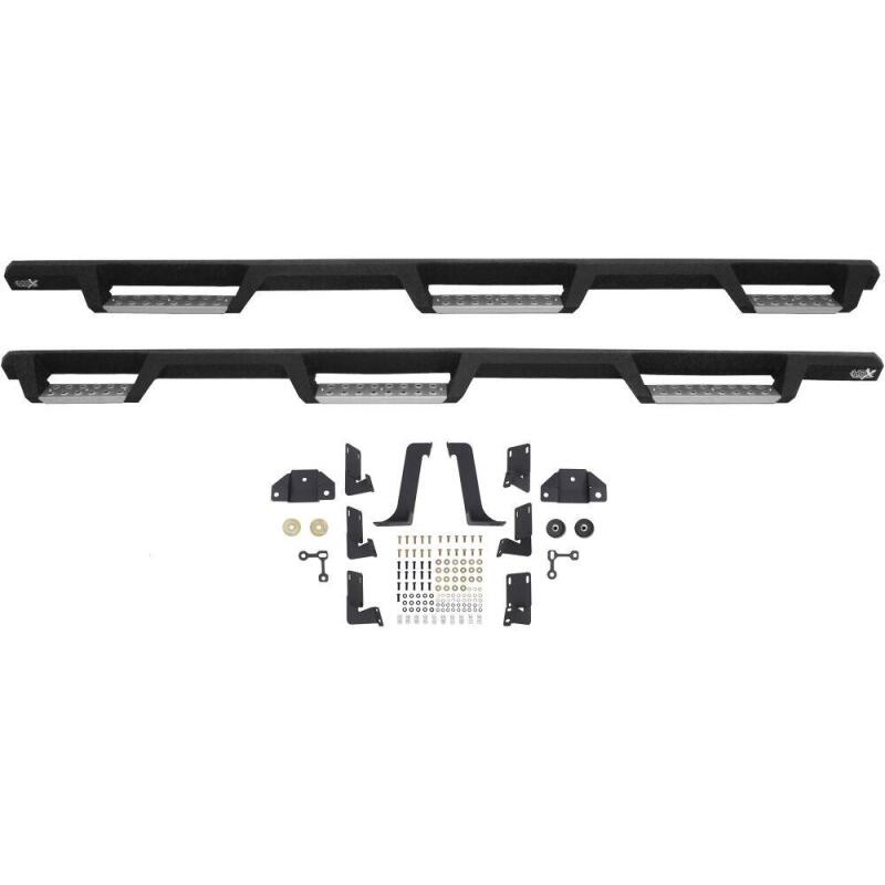 WES Nerf Bars - HDX Drop - Westin/HDX 99-16 Ford F-250/350 Crew Cab (6.75ft Bed) Stainless Drop Nerf Step Bars - Textured Black