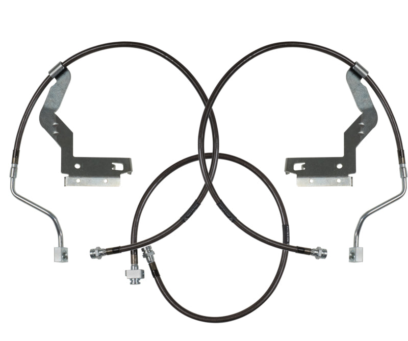 CLI Brake Lines - Carli 05-07 Ford F250/350 SD Hardware Braided Brake Lines 4.5in System
