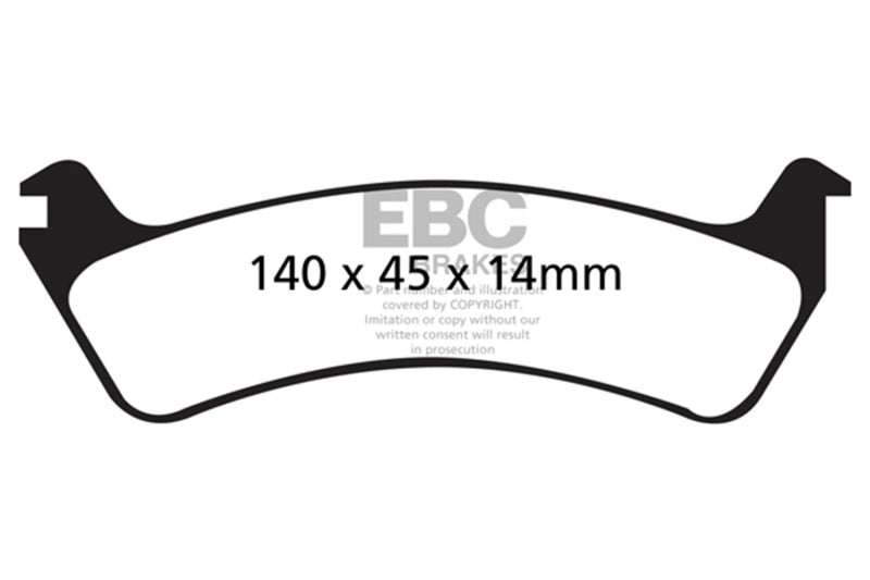 EBC Ultimax2 Brake Pad Sets - EBC 95-98 Ford Windstar 3.0 Ultimax2 Rear Brake Pads