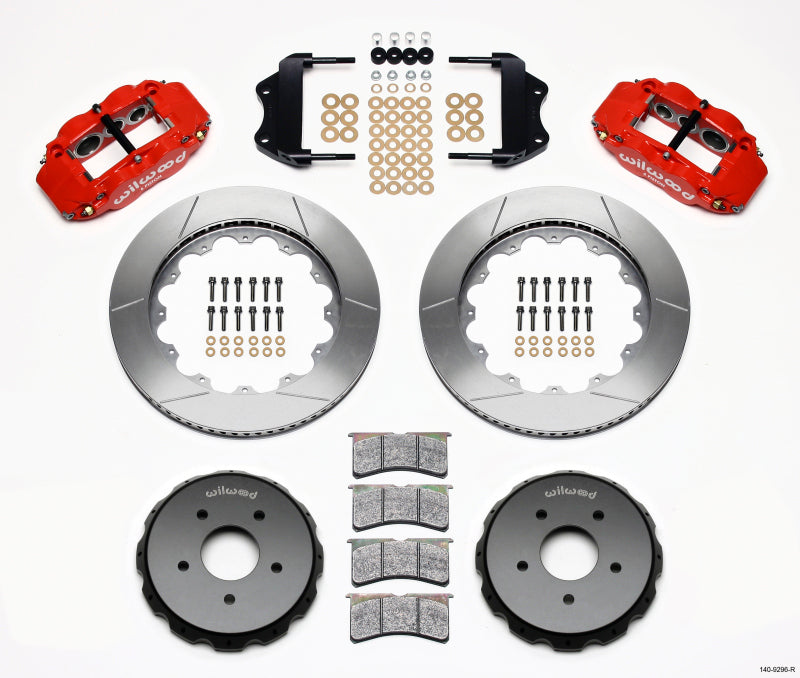 WIL Superlite Brake Kit - Wilwood Narrow Superlite 6R Front Hat Kit 14.00in Red 2004-2006 Pontiac GTO