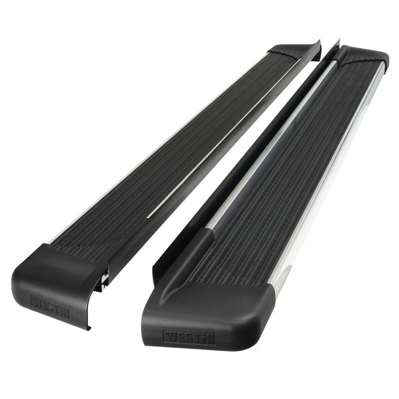 WES Running Boards - Sure-Grip - Westin Polished Aluminum Running Board 68.4 inches SG6 Running Boards - Polished