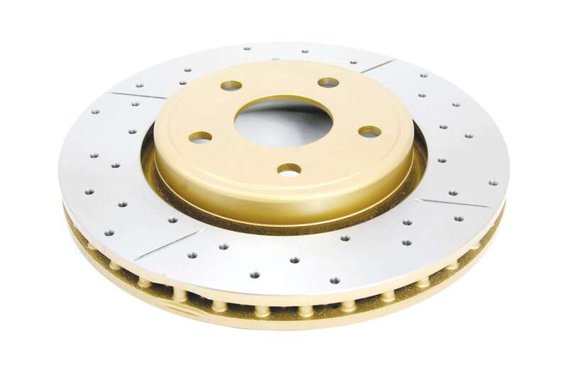 DBA Street Slot&Drill Rotors - DBA 06-10 Jeep Commander Front Drilled & Slotted Street Series Rotor