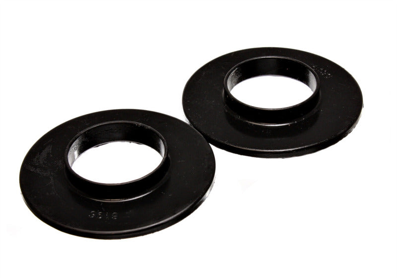 ES Spring Isolators - Black - Energy Suspension Universal 2 3/16in ID 4 9/16in OD 5/8in H Black Coil Spring Isolators (2 per set)