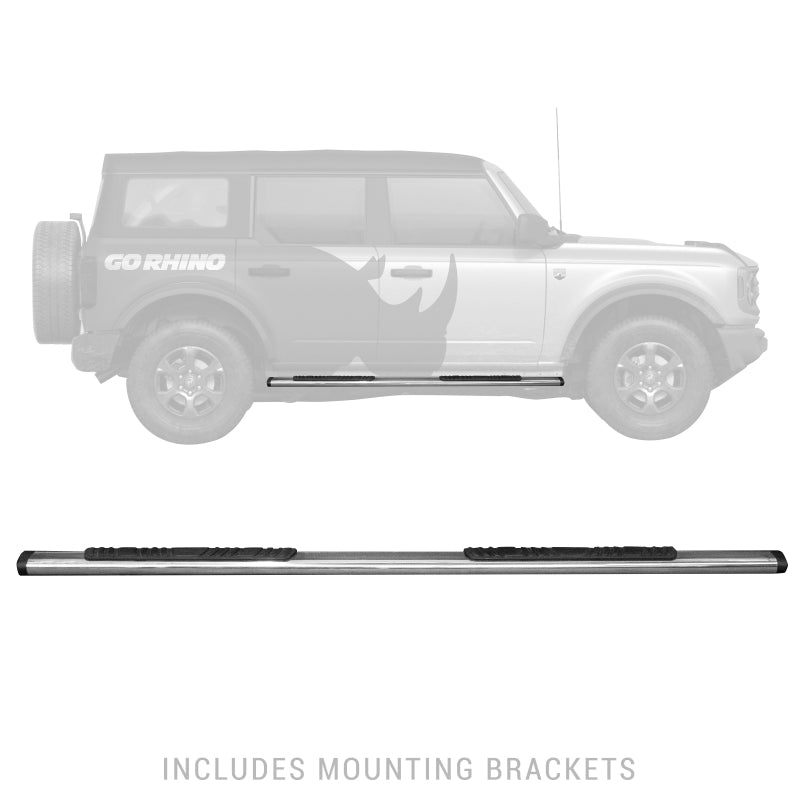 GOR Steps - OE Xtreme - 5in - Go Rhino 5in OE Xtreme Low Profile SideSteps - SS - 71in