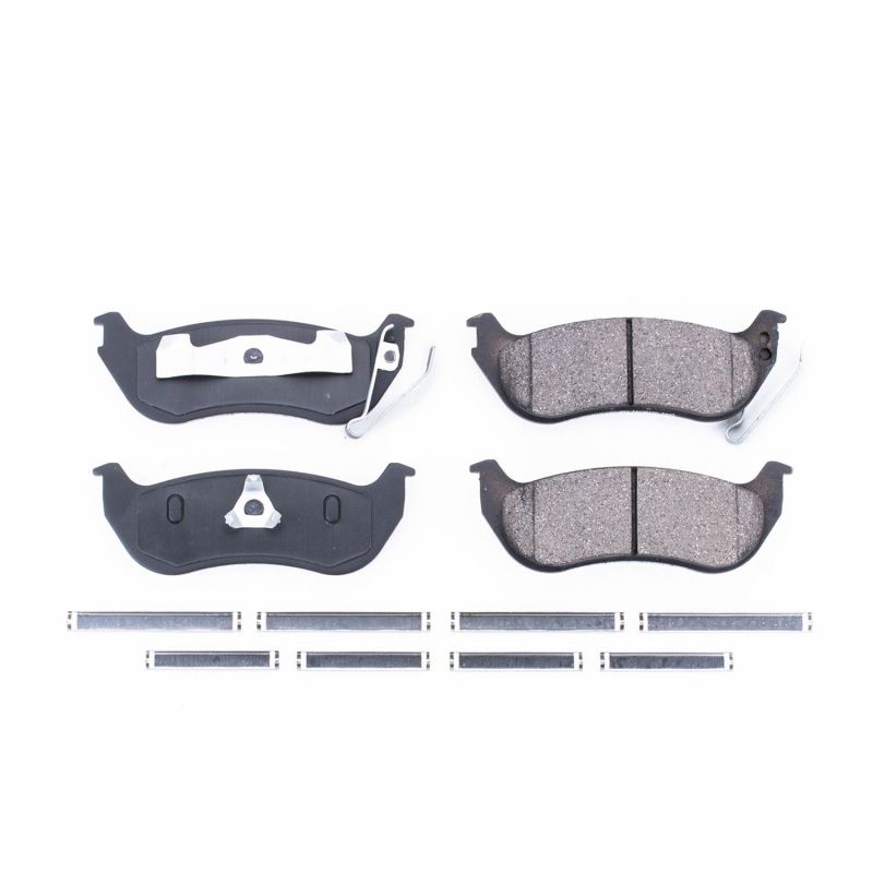 PSB Z17 Evolution Brake Pads - Power Stop 03-07 Jeep Liberty Rear Z17 Evolution Ceramic Brake Pads w/Hardware