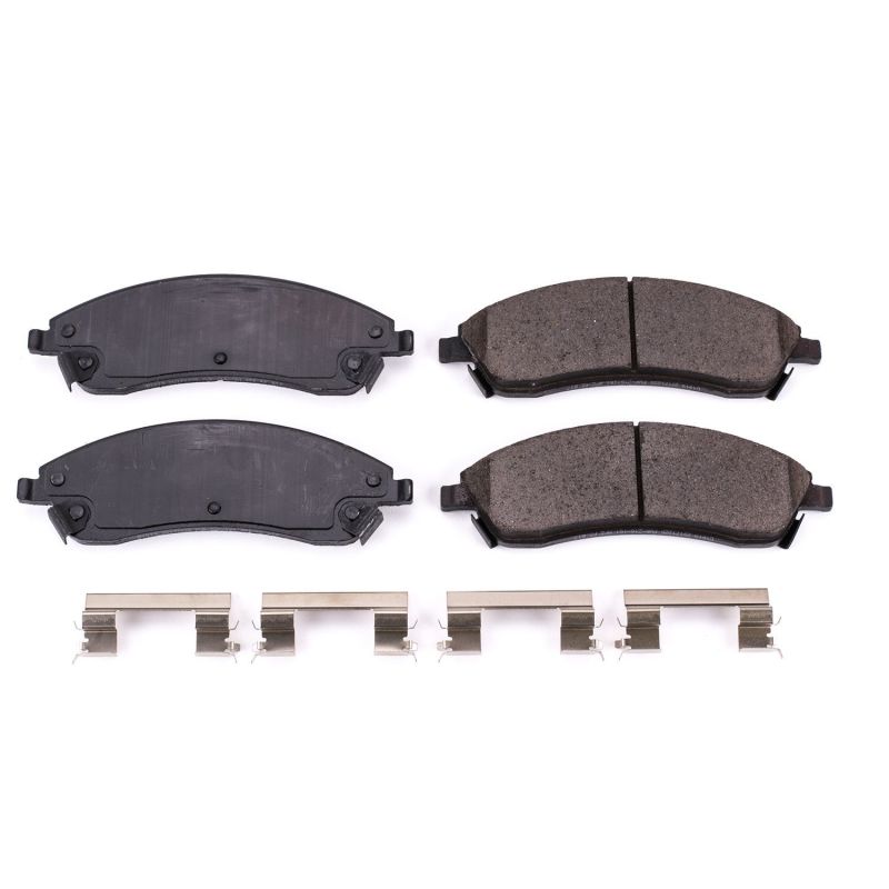 PSB Z17 Evolution Brake Pads - Power Stop 06-07 Cadillac CTS Front Z17 Evo Ceramic Brake Pad w/Hardware