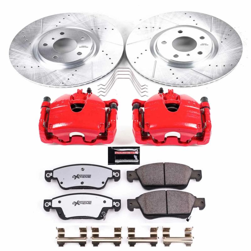 PSB Z26 Street Warrior Kit - Power Stop 14-15 Infiniti Q60 Front Z26 Street Kit w/Cals