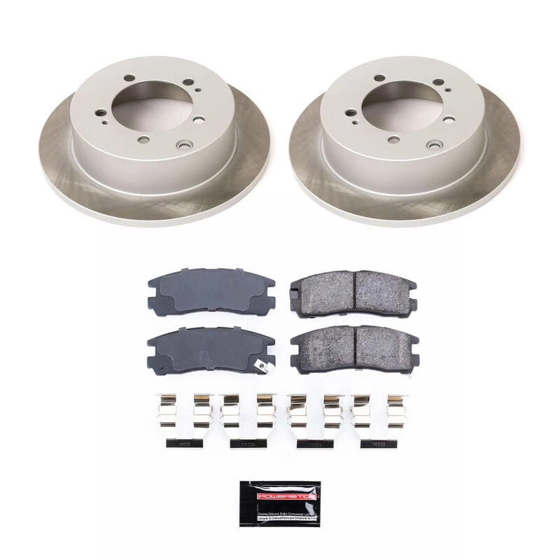 PSB Semi-Coated Rotor Kits - Power Stop 99-03 Mitsubishi Galant Rear Semi-Coated Rotor Kit