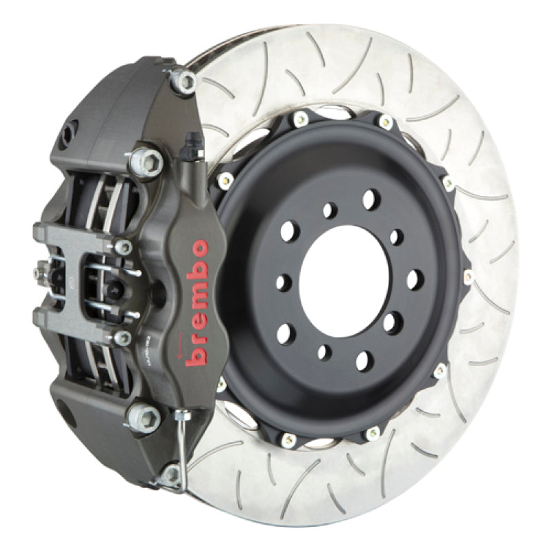 BRB Big Brake Kits - Brembo 05-14 Mustang GT PISTA Fr Race BBK 4Pis Cast 2pc 355x35x53a 2pc Rotor T3-Clear HA