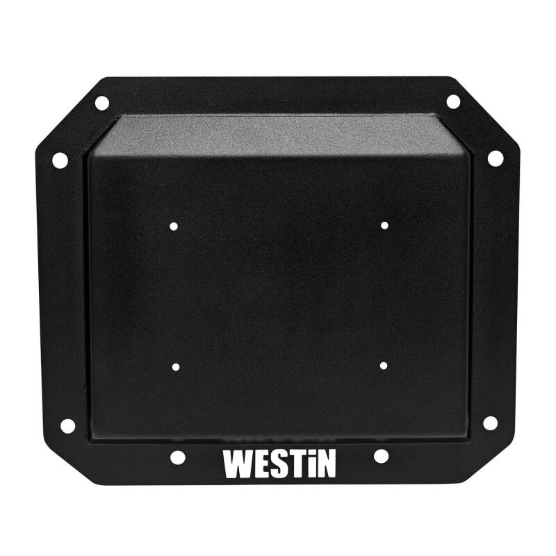 WES Tire Carrier - Westin 21-25 Ford Bronco (Excl. Sport) Spare Tire Delete Plate - Tex. Blk