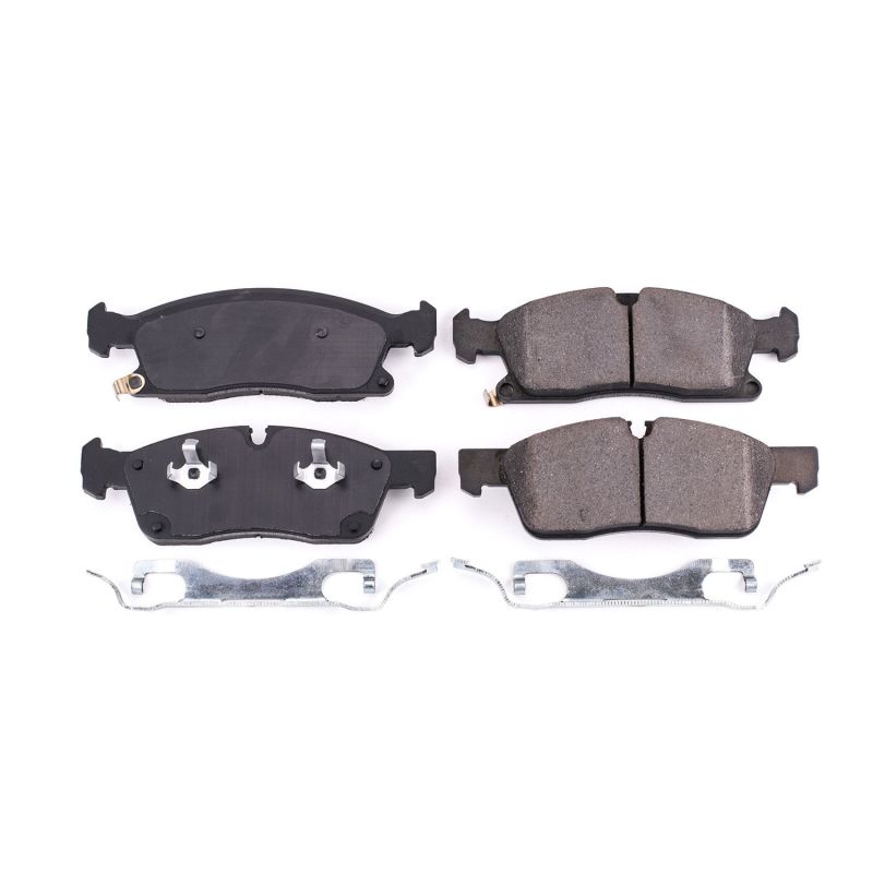 PSB Z17 Evolution Brake Pads - Power Stop 2017 Dodge Durango Front Z17 Evolution Ceramic Brake Pads w/Hardware