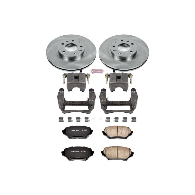 PSB Autospecialty Kit w/Cals - Power Stop 06-15 Mazda MX-5 Miata Front Autospecialty Brake Kit w/Calipers