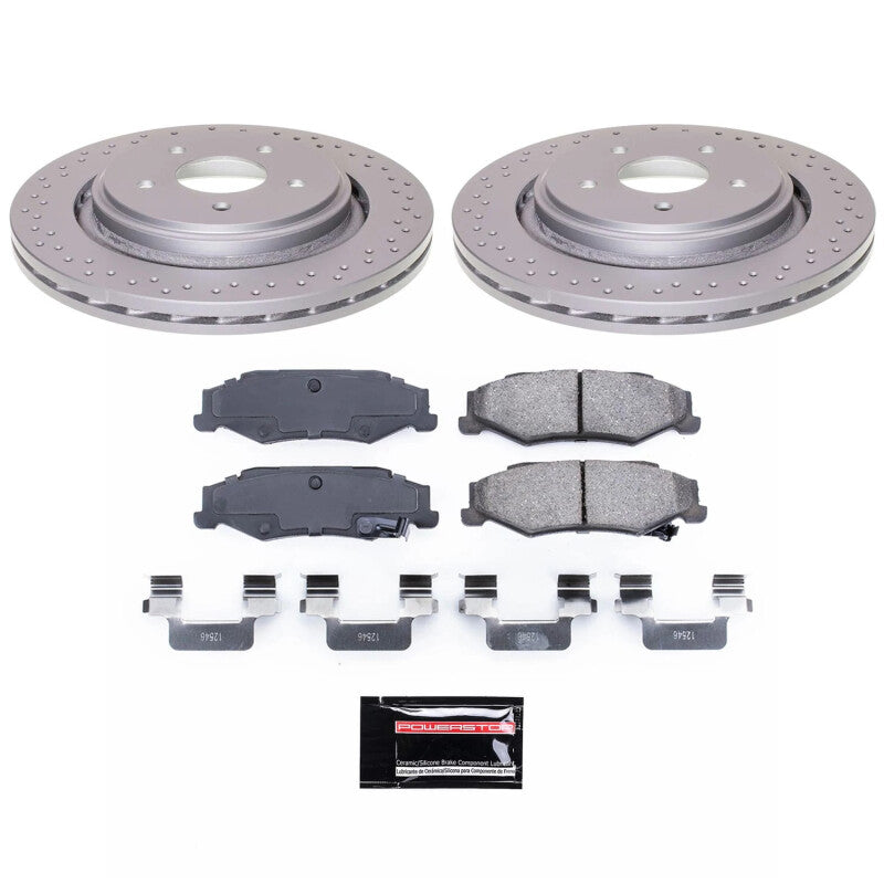 PSB Z17 Evolution Coated Kit - Power Stop 06-09 Cadillac XLR Rear Z17 Coated Brake Kit