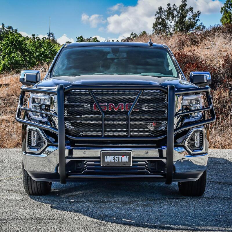 WES HDX Grille Guards - Westin 19-21 GMC Sierra 1500 HDX Grille Guard - Black