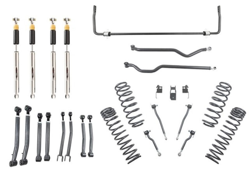 BT Lift Kit w Shocks - Belltech 07-17 Wrangler Rubicon Unlimited JK 4dr 4in. Lift Lift Kit