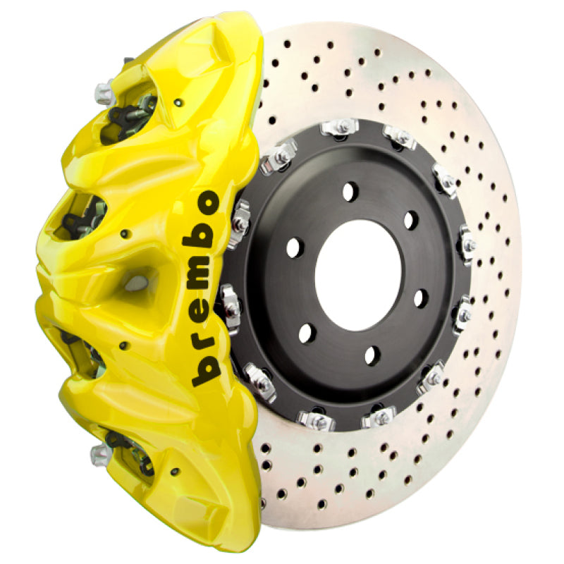 BRB Big Brake Kits - Brembo 25+ BMW X3 M50 xDrive (G45) Front GT BBK 8 Piston Cast 412x38 2pc Rotor Drilled - Yellow