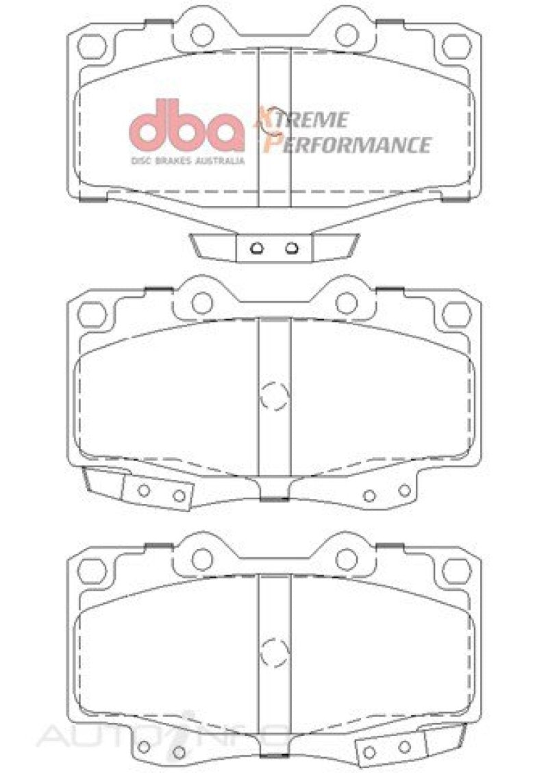DBA XP Performance Brake Pads - DBA 92-99 Toyota Land Cruiser XP Performance Front Brake Pads