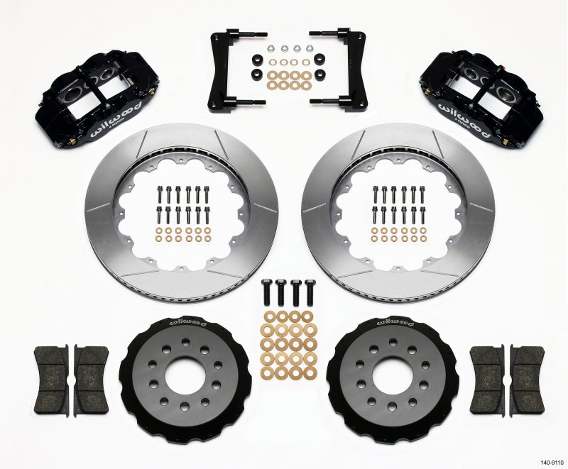 WIL Superlite Brake Kit - Wilwood Narrow Superlite 6R Front Hat Kit 14.00in 2005-2014 Mustang